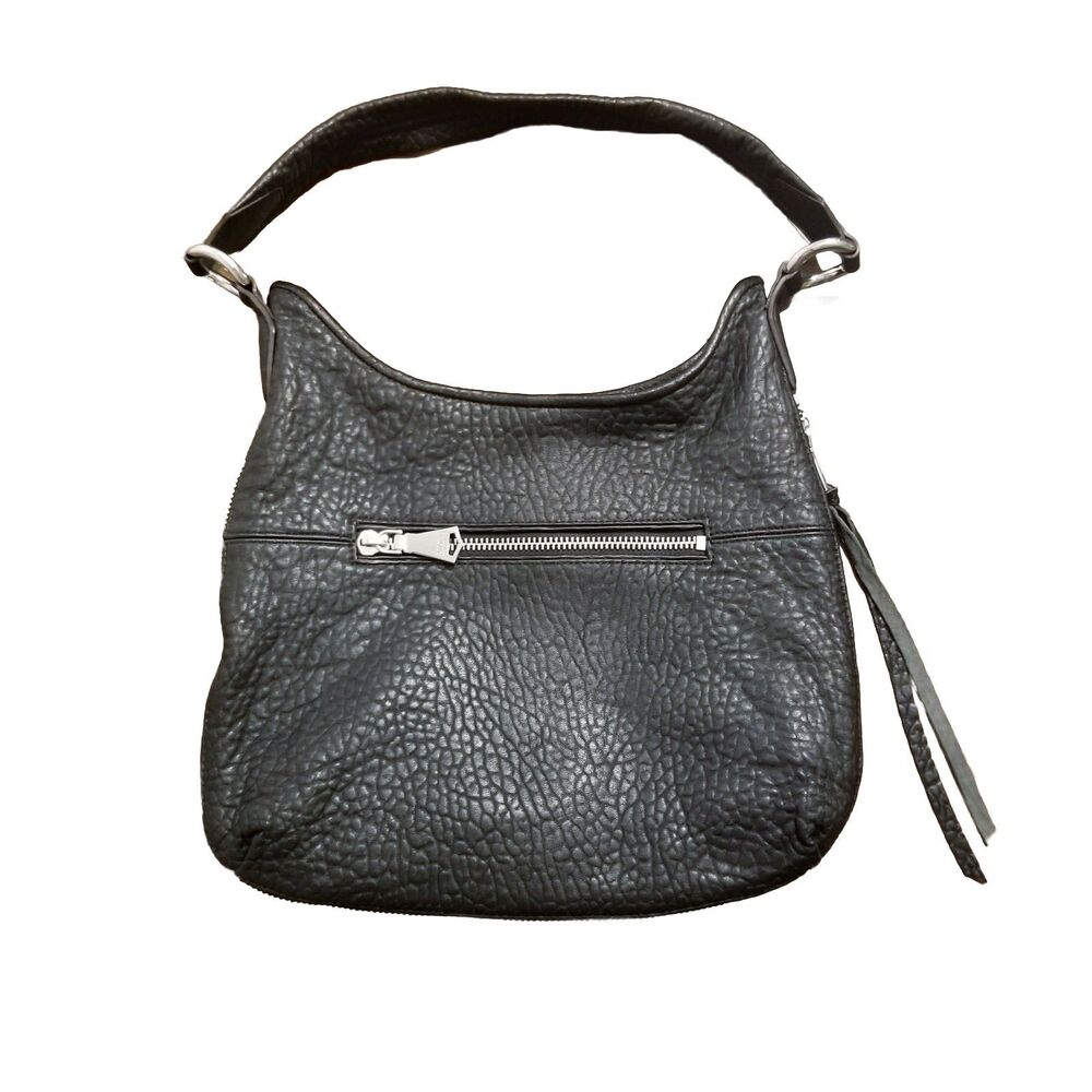 Aimee Kestenberg Good Times Expandable Hobo Bag Black Lamb Leather Shoulder
